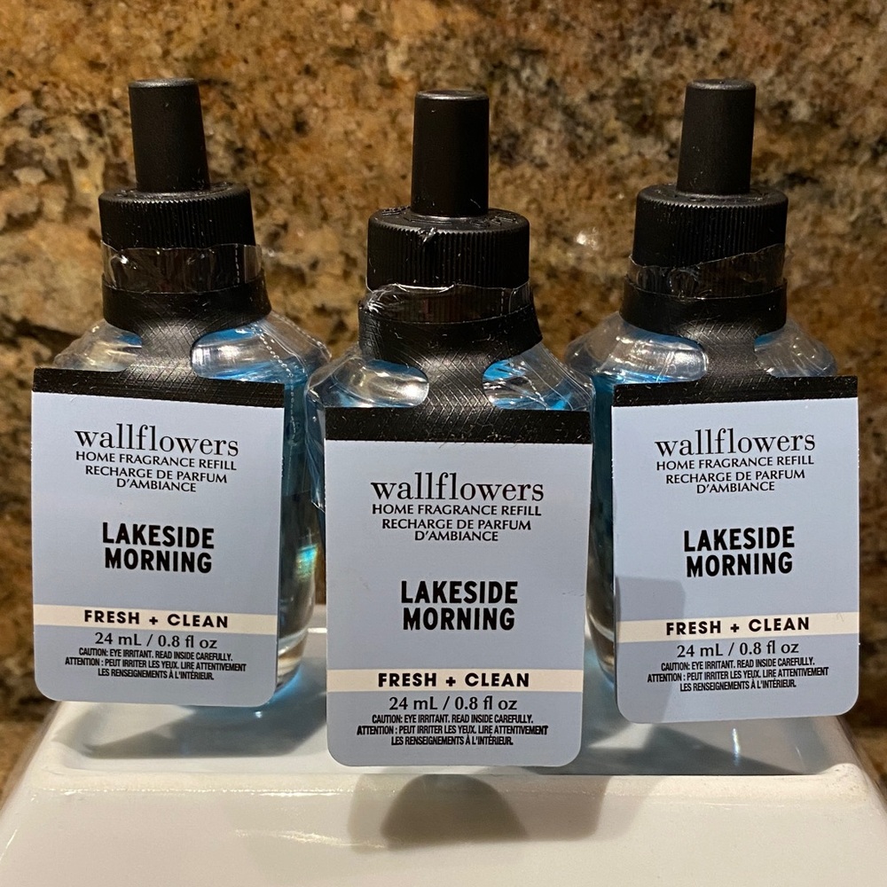 “LAKESIDE MORNING” by B&BW (3)-Wallflowers Home Fragrance Refills, 0.8 fl oz NWT